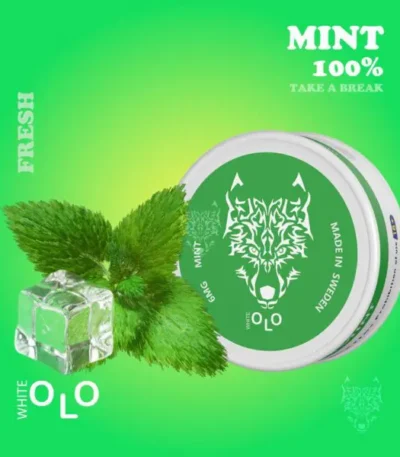 WHITE OLO Nicotine Pouches 6mg Mint