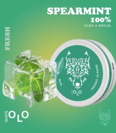 WHITE OLO Nicotine Pouches 6mg Spearmint